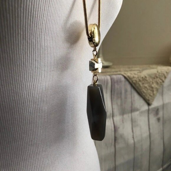 Charming Charlie Gold Snake Chain Pendant Necklace - Picture 6 of 9